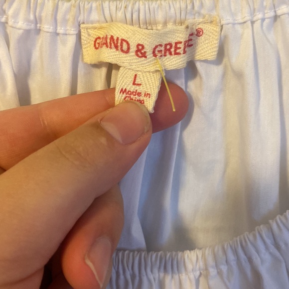 NEW Grand & Greene cotton pom pom blouse - Picture 4 of 5